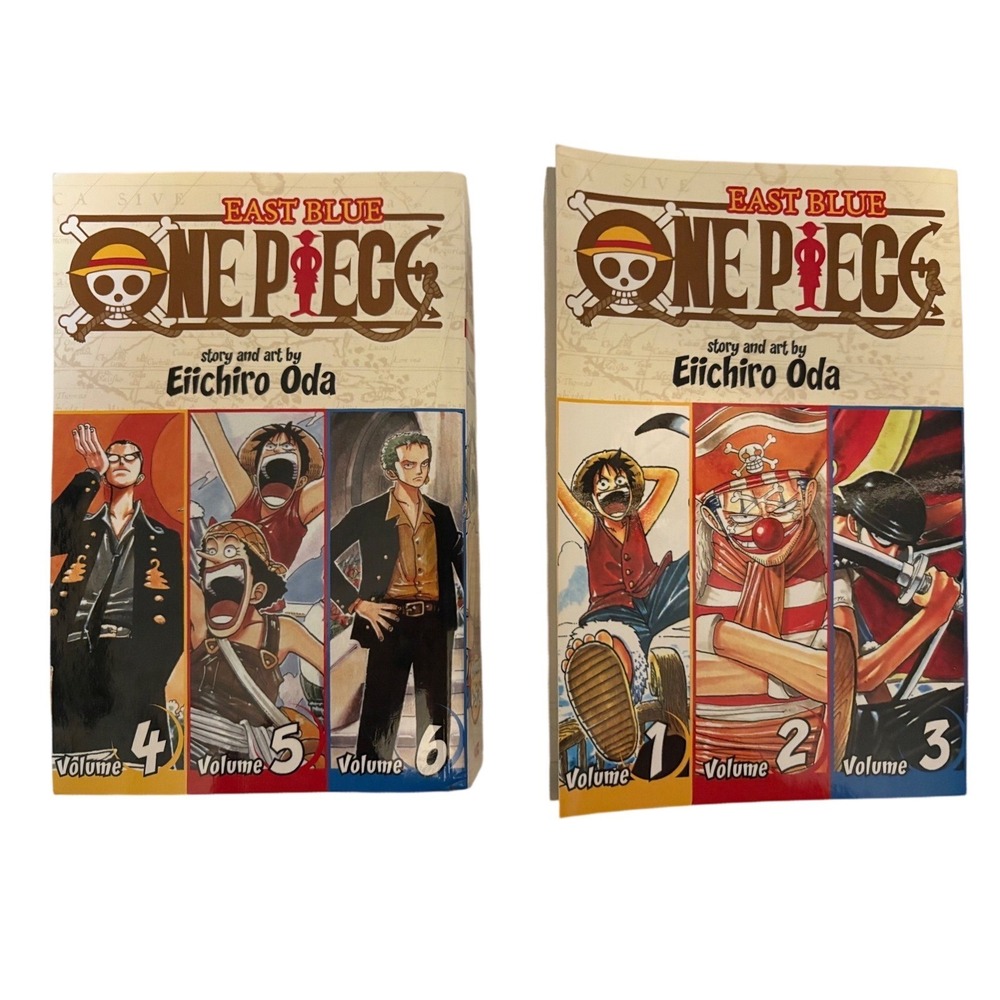 One Piece East Blue 3-in-1 Manga Omnibus Volumes 1-6 VIZ Media Eiichiro Oda